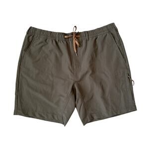 WREN Mens Trekking Shorts in Dark Sage Size XXL